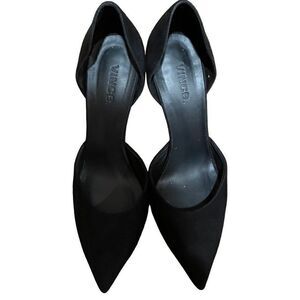 Vince Women’s Pump Celeste Black Suede D’Orsay Size 40